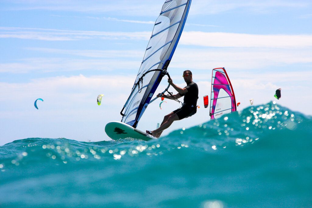 windsurfing